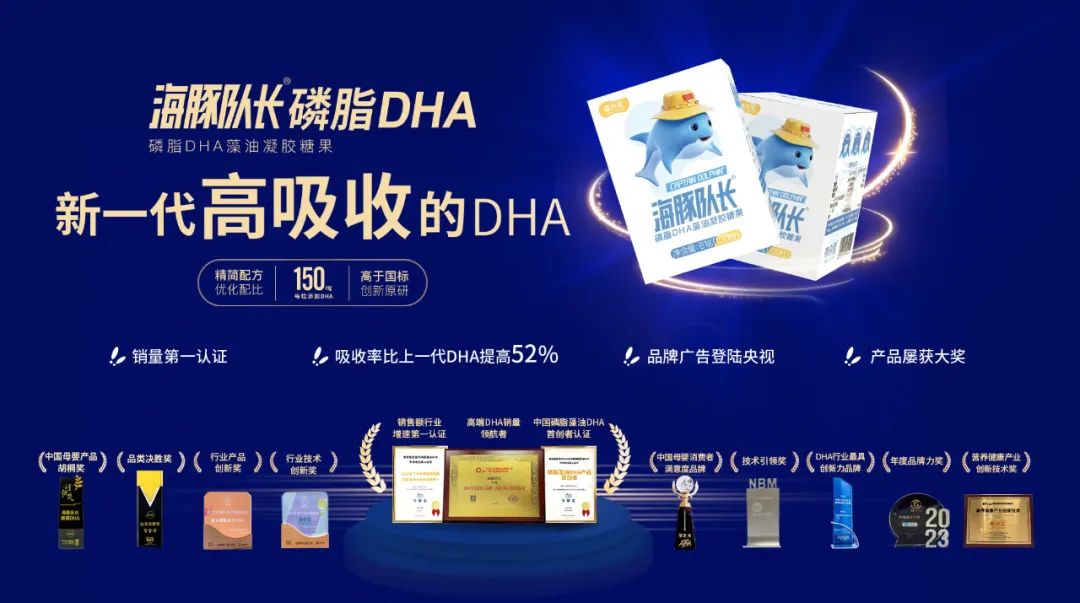 7003全讯白菜网海豚队长高吸收DHA荣耀蝉联「胡桐奖」，引领DHA品类新高度(图2)